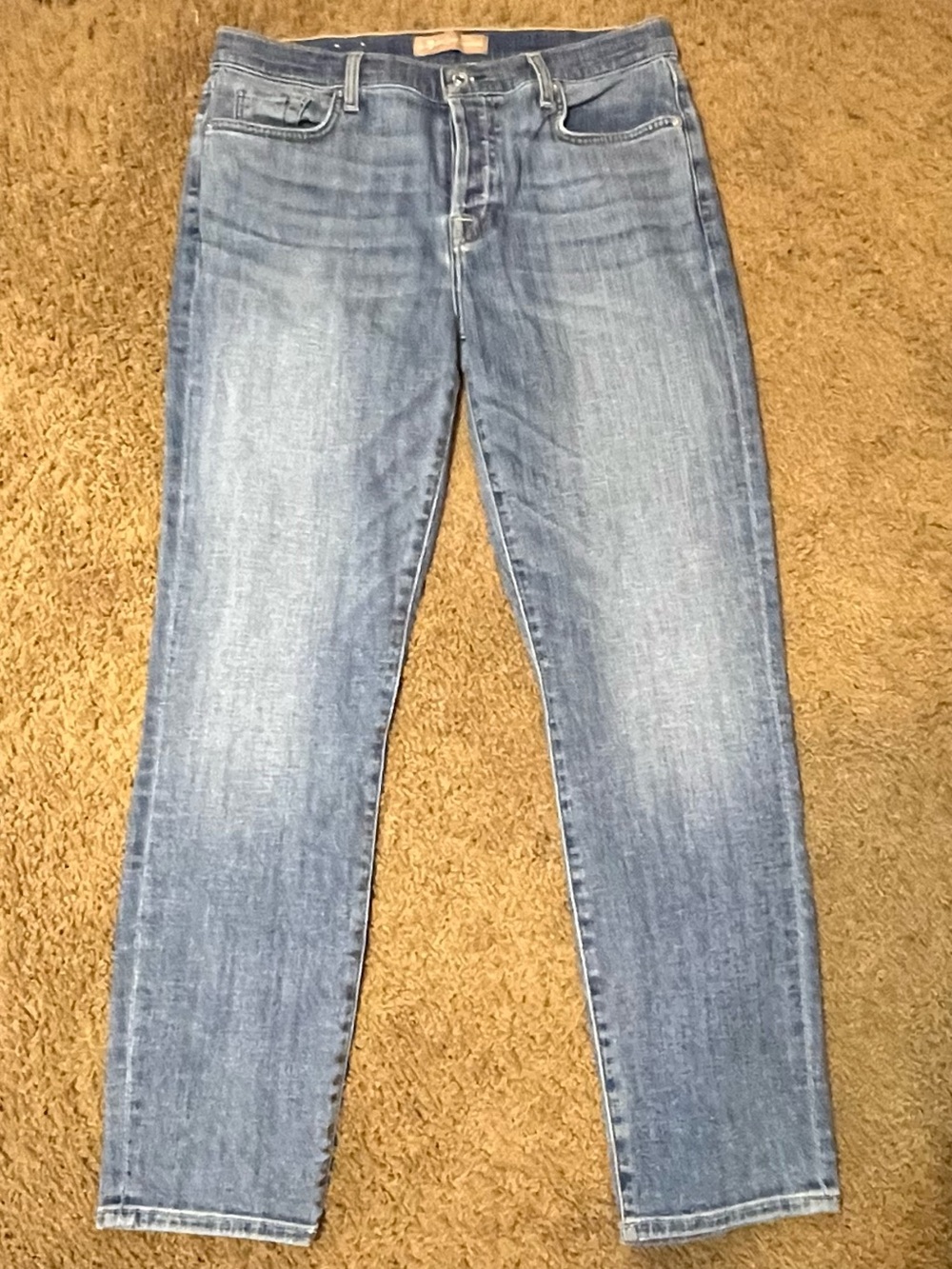 Seven 7 for all Mankind button fly Jeans 29 Luxe Vintage Slim Straight Mid Rise